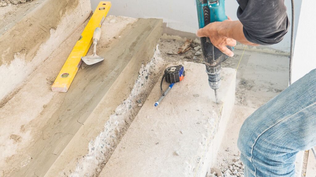 How to repair concrete steps