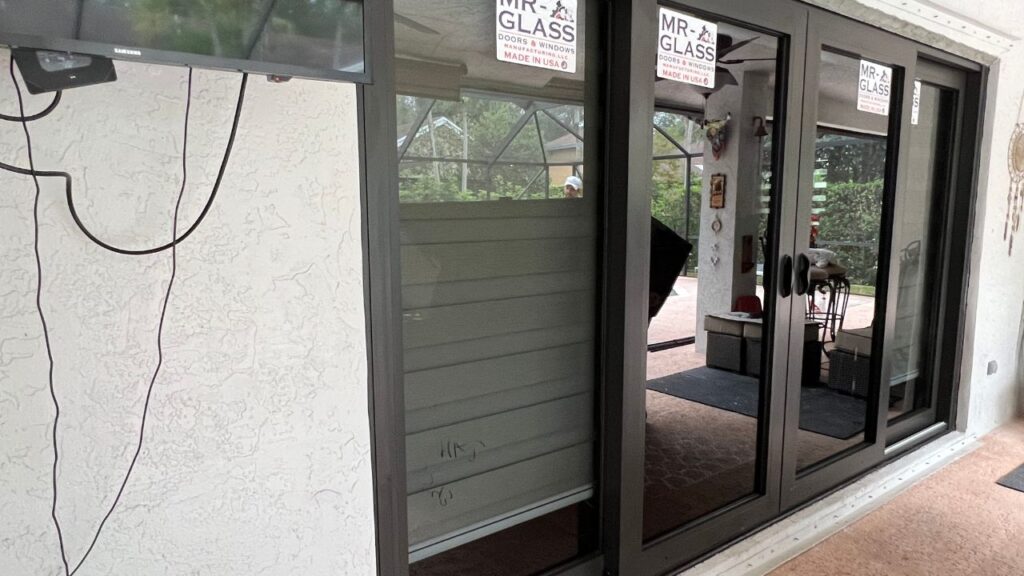 Impact Glass Doors in Sherwood Park Golf Course